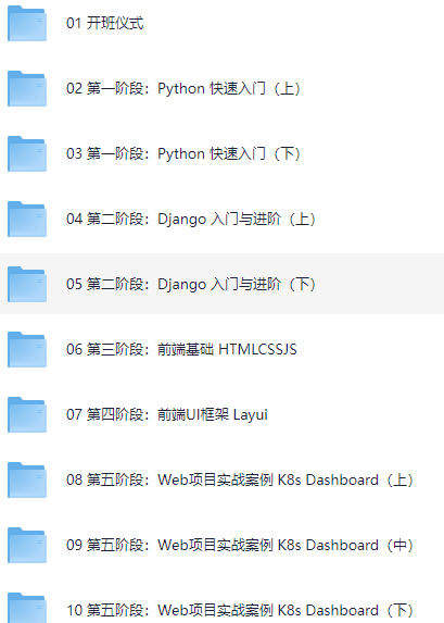 Python DevOps 运维开发实战集训营【中级班】04 期 – 带源码课件