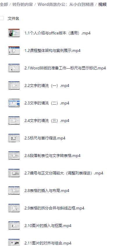 【Word高效办公：从小白到精通】