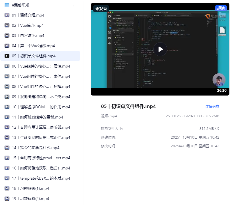 极客时间 Vue 开发实战 从 0 开始搭建大型 Vue 项目