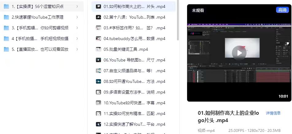 Youtube金牌运营直播训练营国内最系统YouTuBe运营教学，掌握长期稳定流量密码