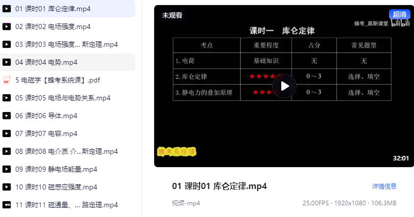 【大学系统课】05 电磁学・系统课 (全：带答案)