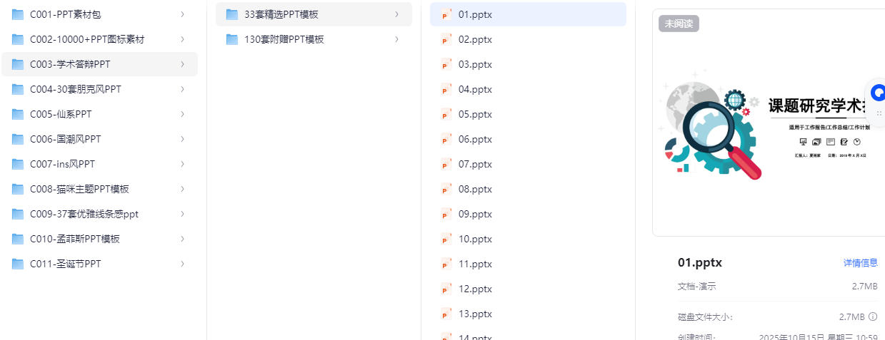各类付费PPT资源合集