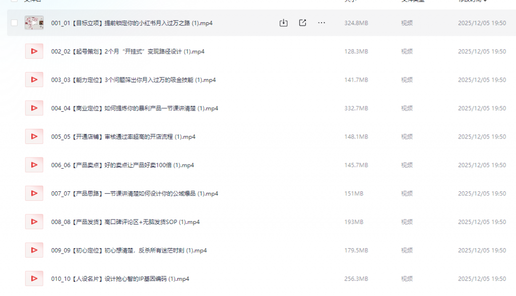 月入10个的小红书商业爆款私教营,一人公司小红书IP打造,爆款笔记,商业变现秘籍